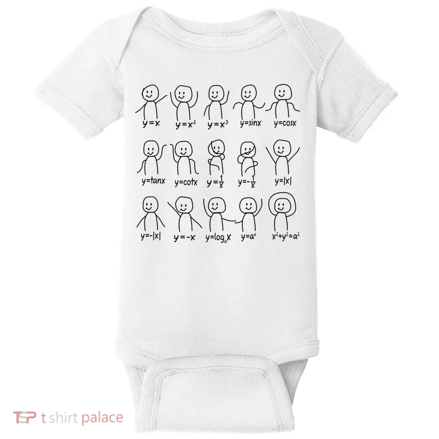 Funny Algebra Dance Graph Figures Math Equation Baby Bodysuit