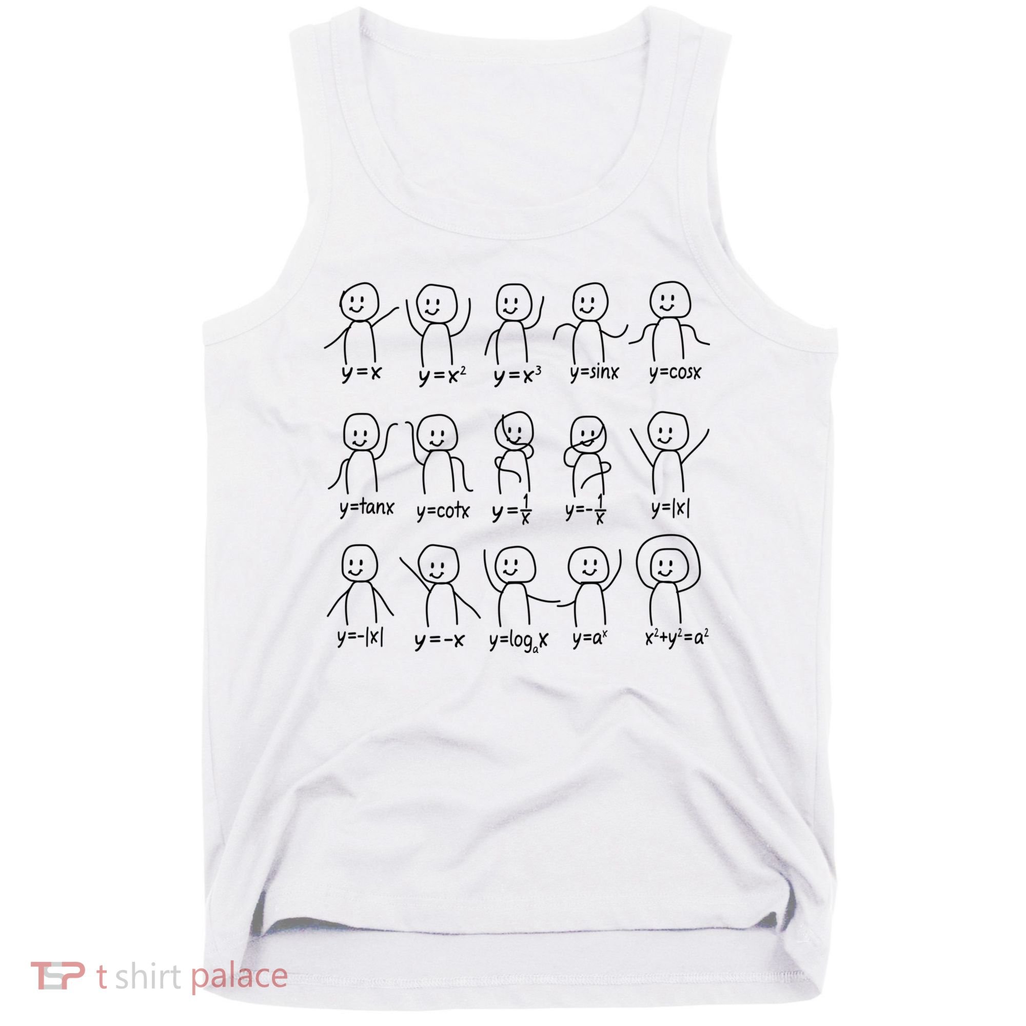 Funny Algebra Dance Graph Figures Math Equation Tank Top
