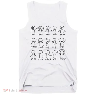 Funny Algebra Dance Graph Figures Math Equation Tank Top