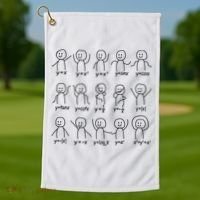 Funny Algebra Dance Graph Figures Math Equation Golf Towel thumb 1