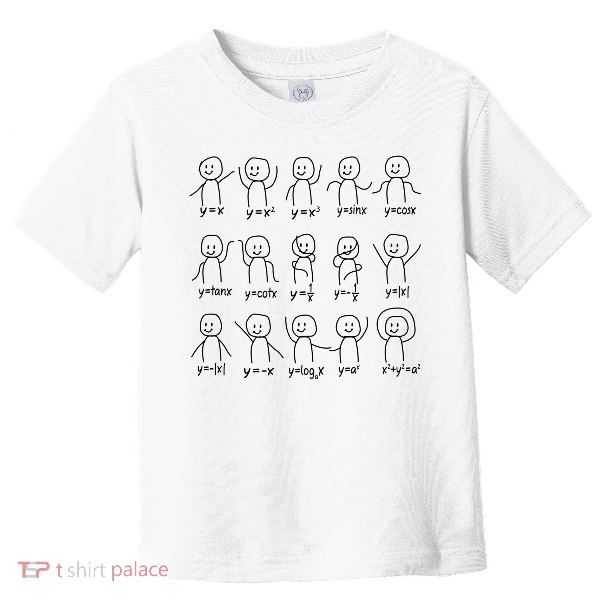 Funny Algebra Dance Graph Figures Math Equation Toddler T-Shirt