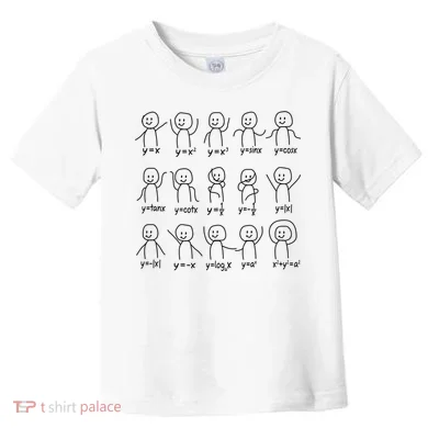 Funny Algebra Dance Graph Figures Math Equation Toddler T-Shirt