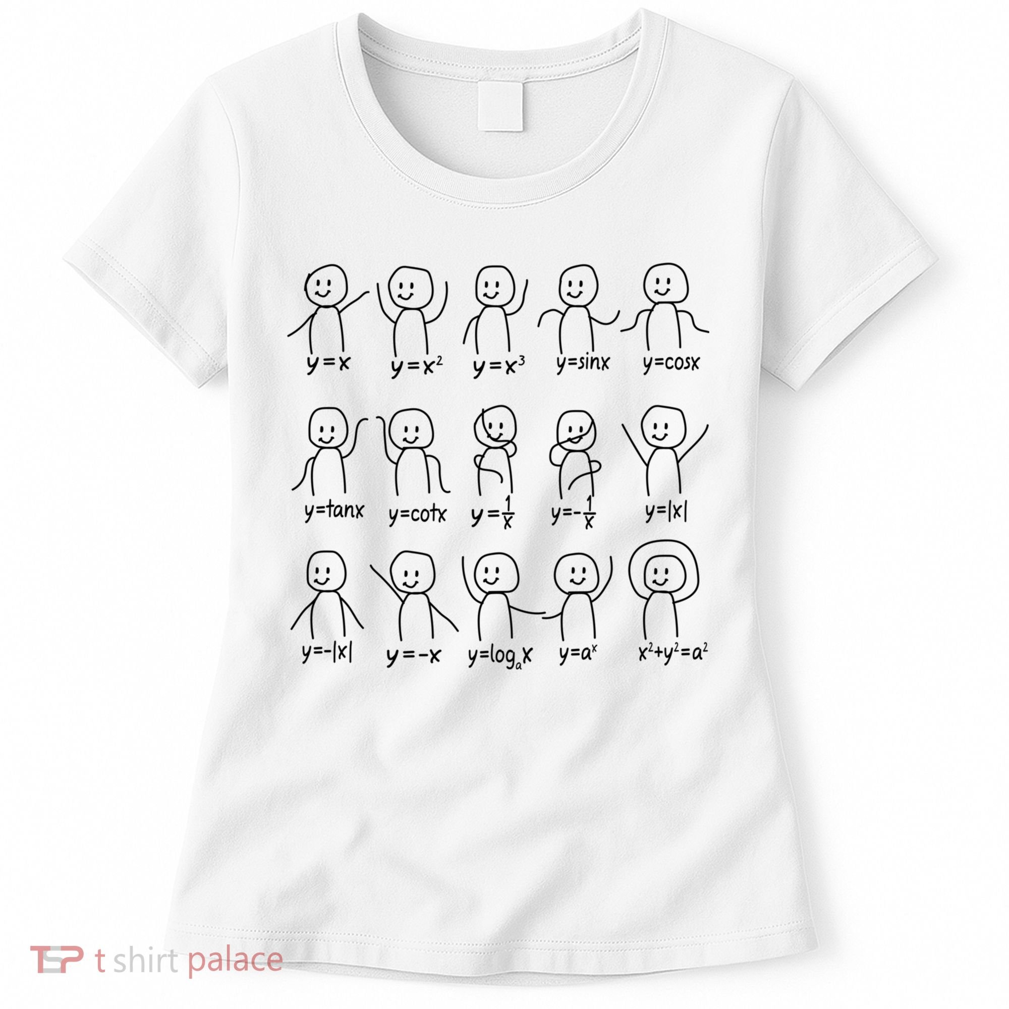 Funny Algebra Dance Graph Figures Math Equation Women's T-Shirt