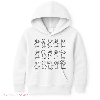 Funny Algebra Dance Graph Figures Math Equation Kids Hoodie