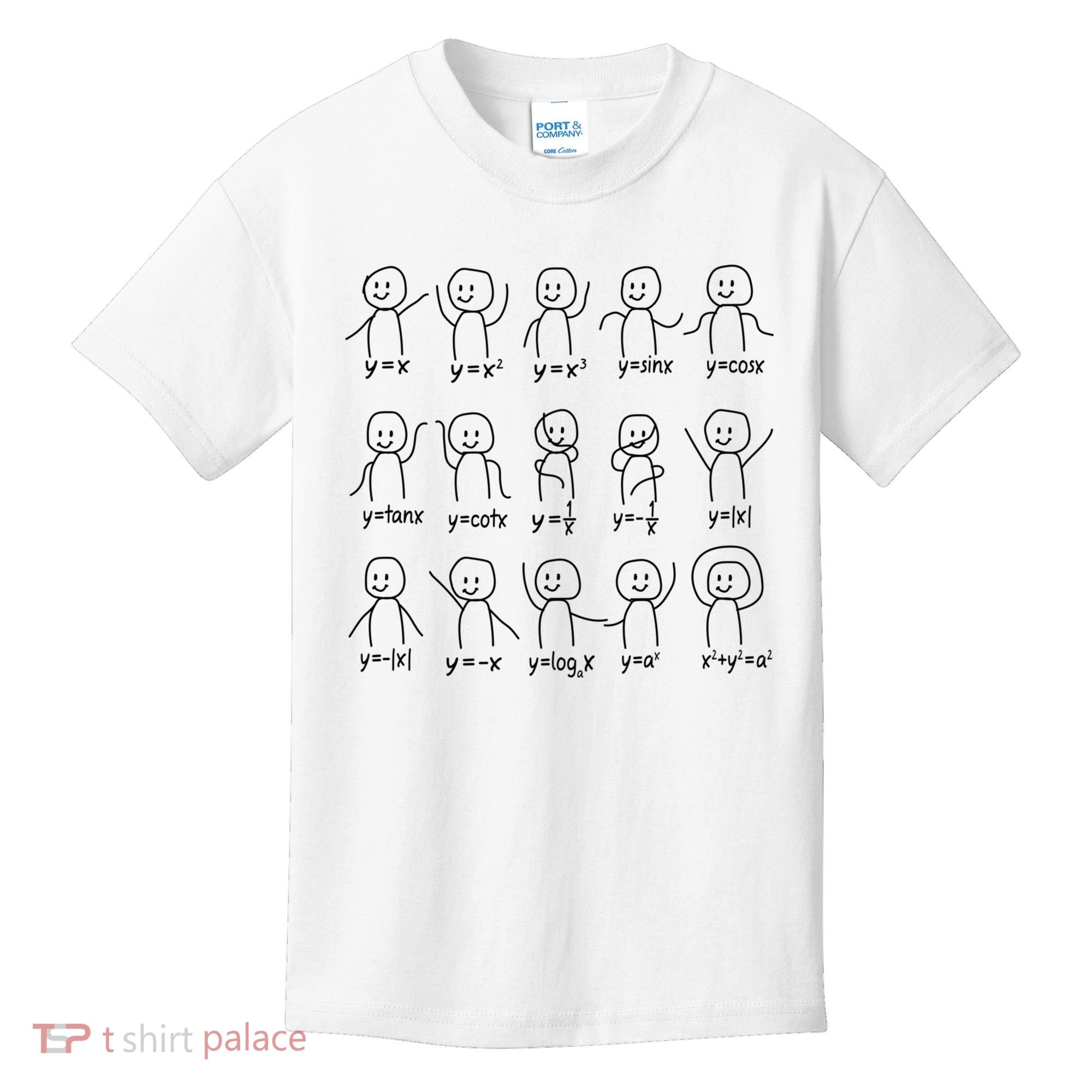Funny Algebra Dance Graph Figures Math Equation Kids T-Shirt