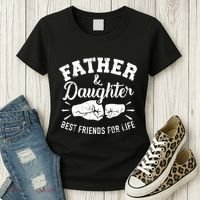Father And Daughter Best Friends For Life Women's T-Shirt thumb 3