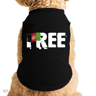 Free Afghanistan Distressed Flag Doggie Tank