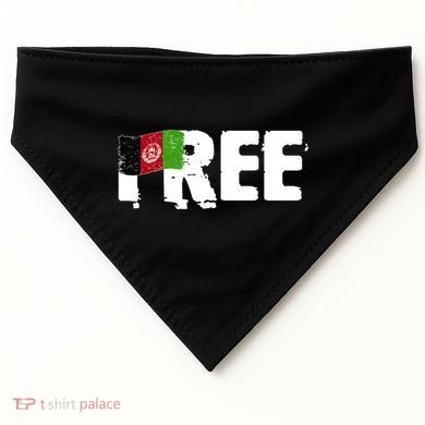 Free Afghanistan Distressed Flag USA-Made Doggie Bandana
