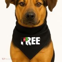Free Afghanistan Distressed Flag USA-Made Doggie Bandana thumb 1
