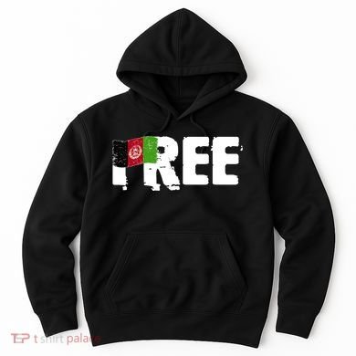 Free Afghanistan Distressed Flag Hoodie