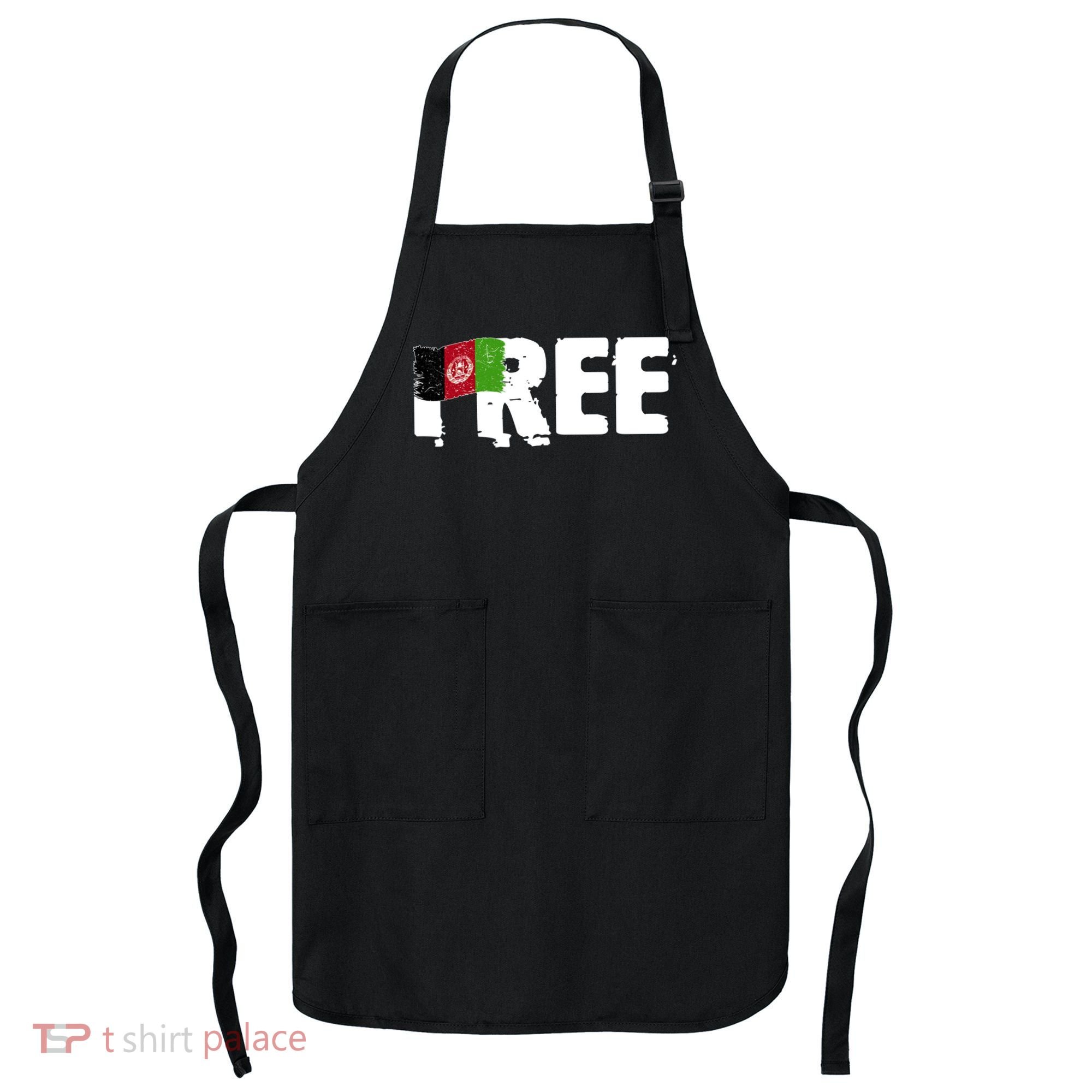 Free Afghanistan Distressed Flag Apron