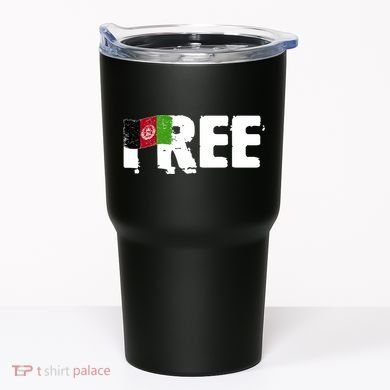 Free Afghanistan Distressed Flag Tumbler