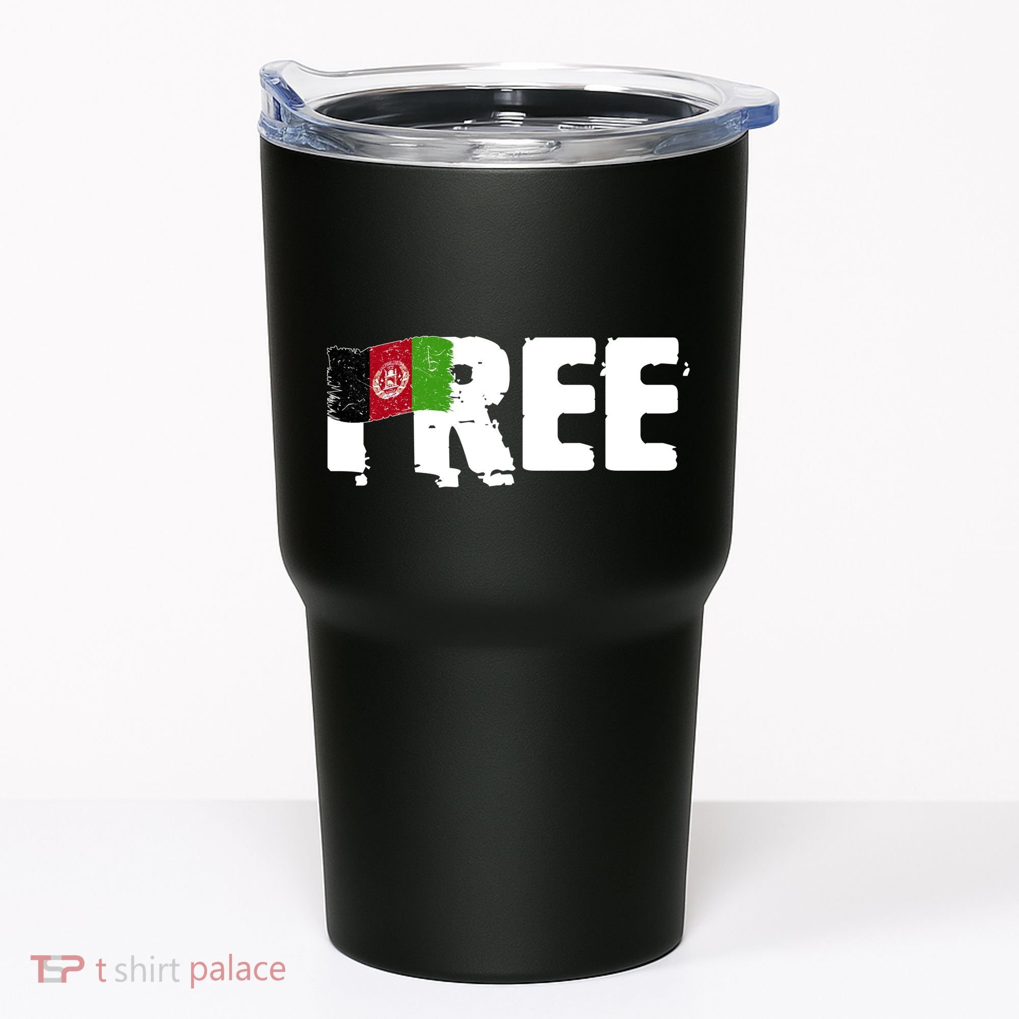 Free Afghanistan Distressed Flag Tumbler