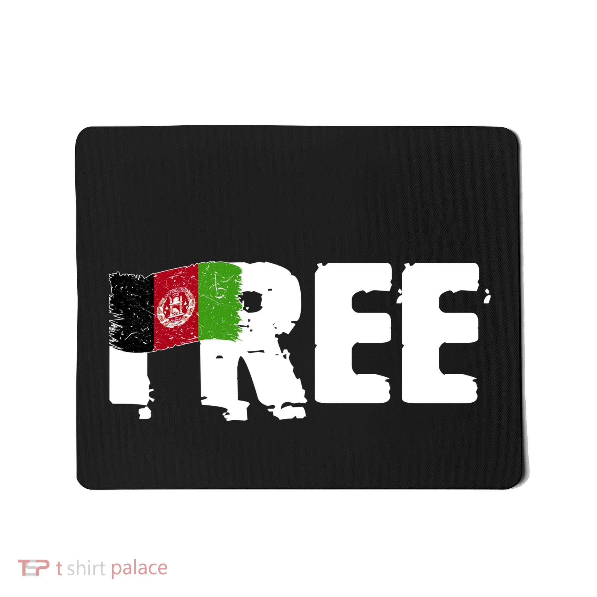 Free Afghanistan Distressed Flag Mousepad