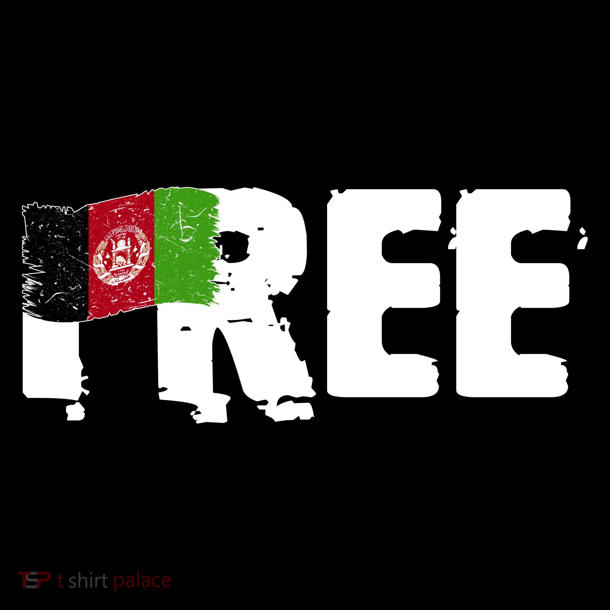 Free Afghanistan Distressed Flag Mousepad