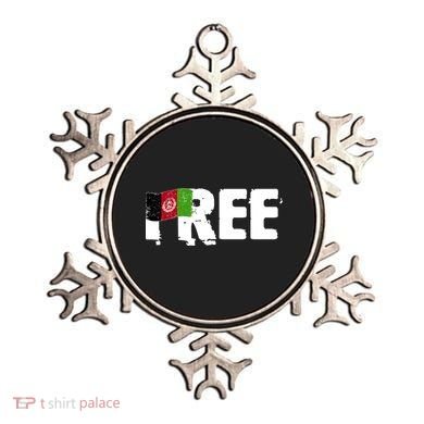 Free Afghanistan Distressed Flag Ornament