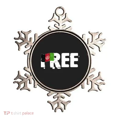 Free Afghanistan Distressed Flag Ornament