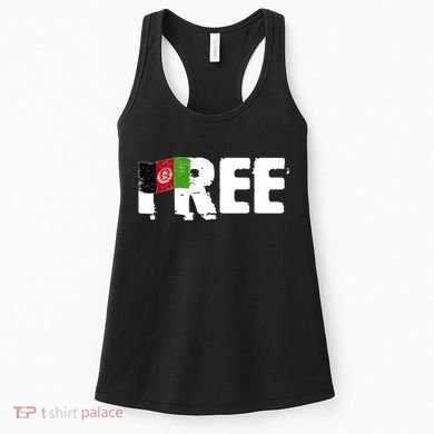 Free Afghanistan Distressed Flag Women's Tank Top