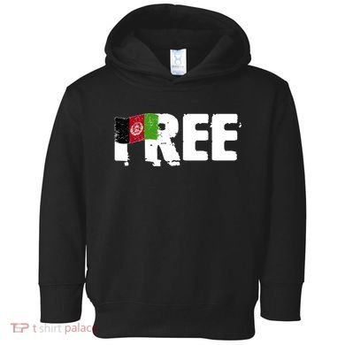 Free Afghanistan Distressed Flag Toddler Hoodie