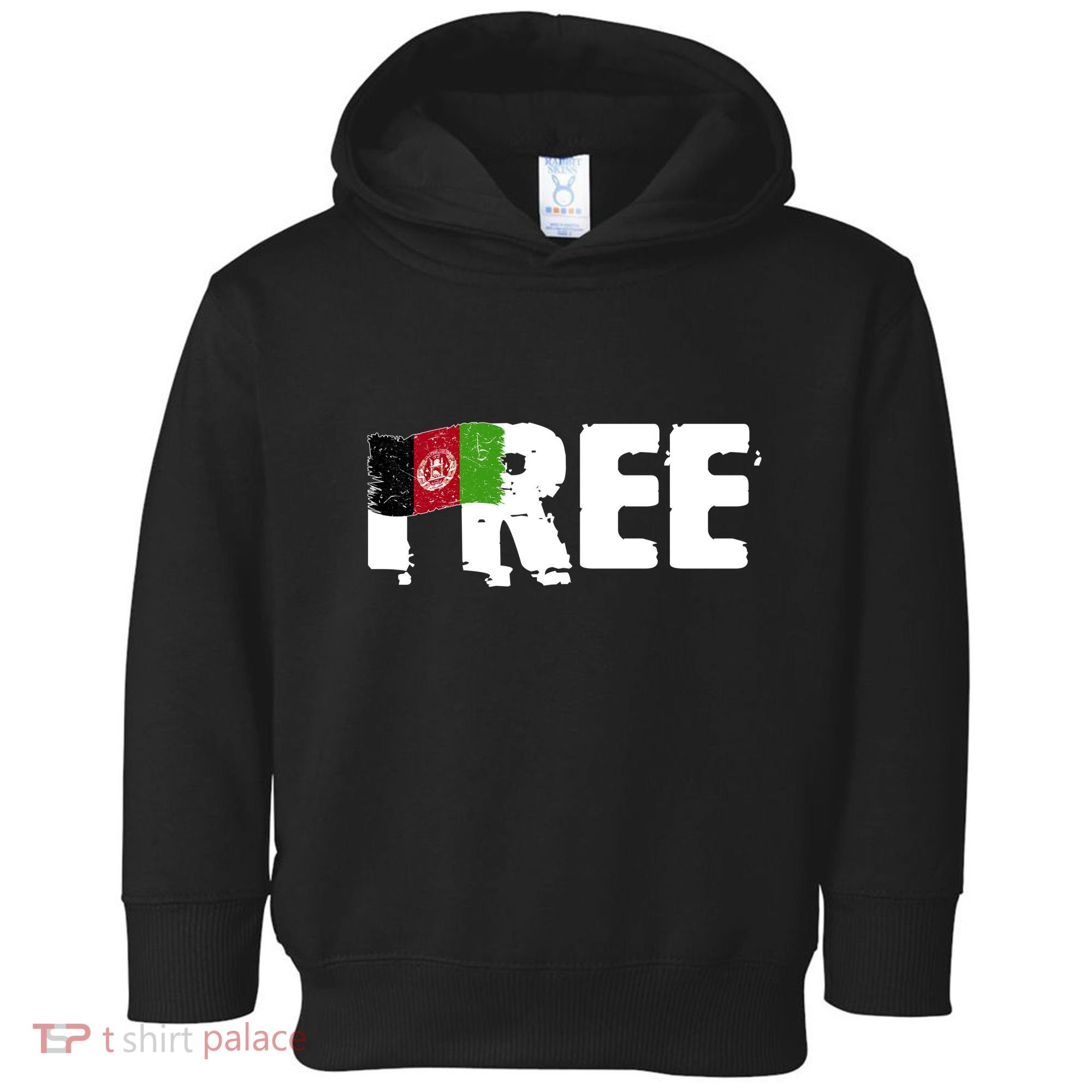 Free Afghanistan Distressed Flag Toddler Hoodie