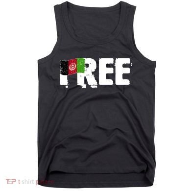 Free Afghanistan Distressed Flag Tank Top