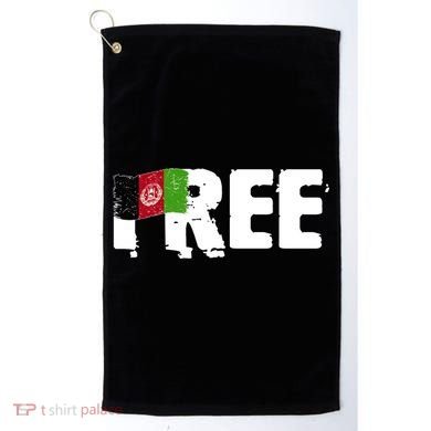 Free Afghanistan Distressed Flag Golf Towel