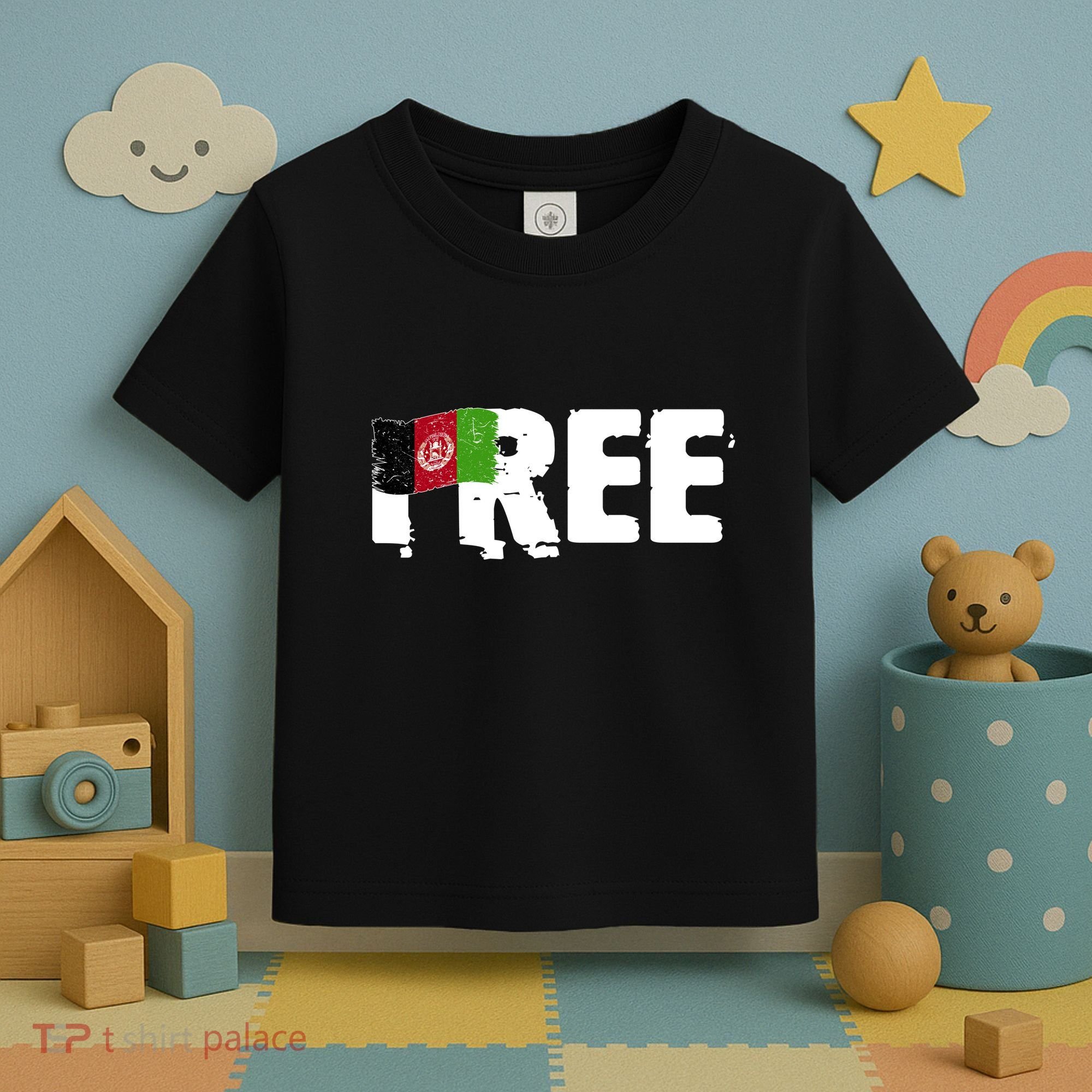 Free Afghanistan Distressed Flag Toddler T-Shirt