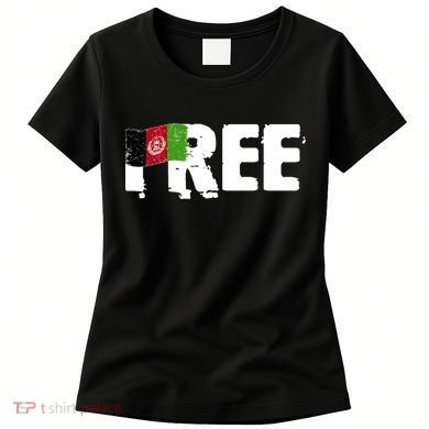 Free Afghanistan Distressed Flag Women's T-Shirt