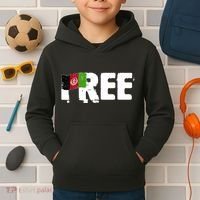 Free Afghanistan Distressed Flag Kids Hoodie thumb 2