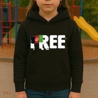 Free Afghanistan Distressed Flag Kids Hoodie thumb 3