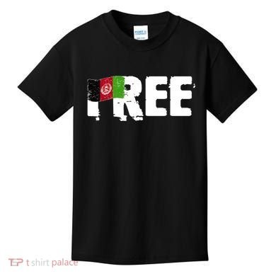 Free Afghanistan Distressed Flag Kids T-Shirt