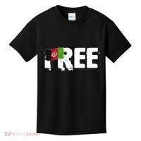 Free Afghanistan Distressed Flag Kids T-Shirt thumb 0