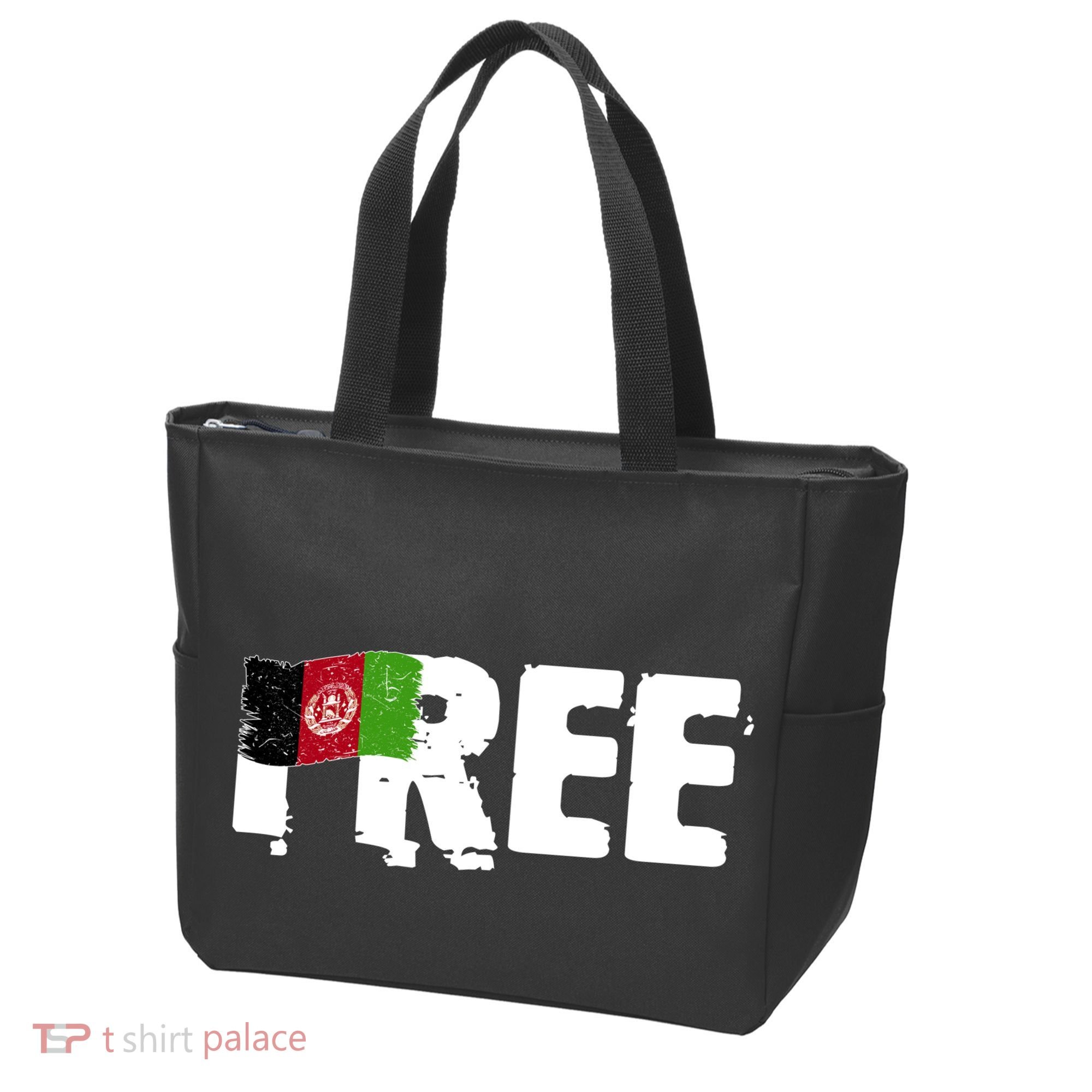 Free Afghanistan Distressed Flag Tote Bag