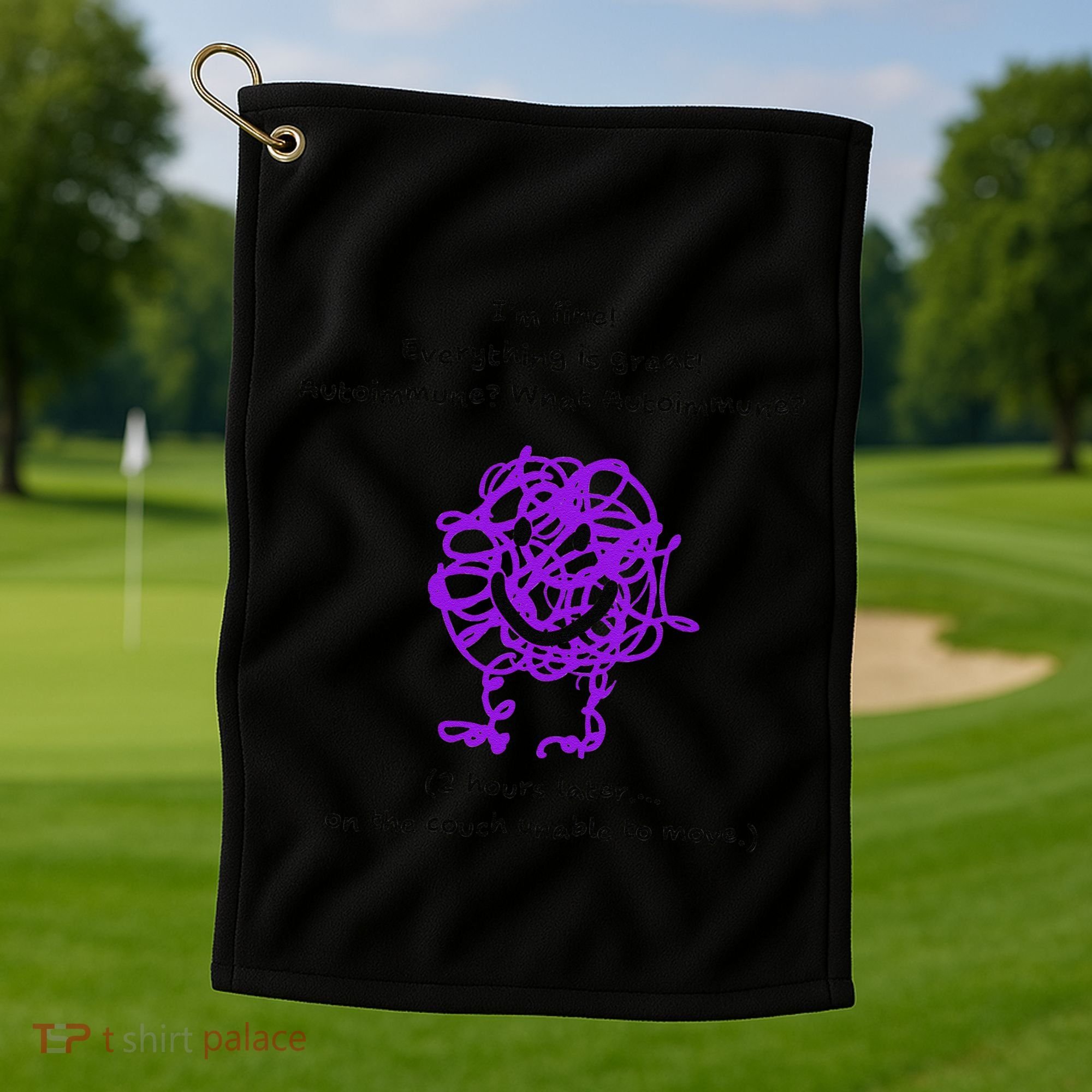 Fun Autoimmune Do Too Much Golf Towel