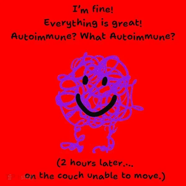 Fun Autoimmune Do Too Much Santa Hat