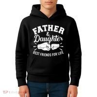 Father And Daughter Best Friends For Life Kids Hoodie thumb 4