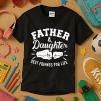Father And Daughter Best Friends For Life Kids T-Shirt thumb 3