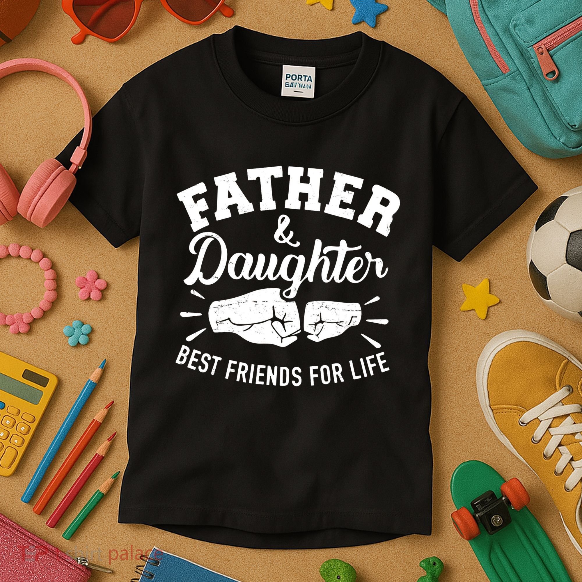 Father And Daughter Best Friends For Life Kids T-Shirt