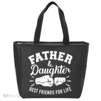 Father And Daughter Best Friends For Life Tote Bag thumb 0