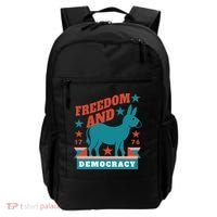 Freedom And Democracy Political Democrat Backpack thumb 0