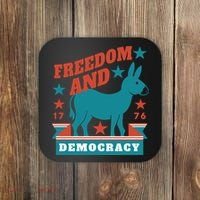 Freedom And Democracy Political Democrat Coaster thumb 0