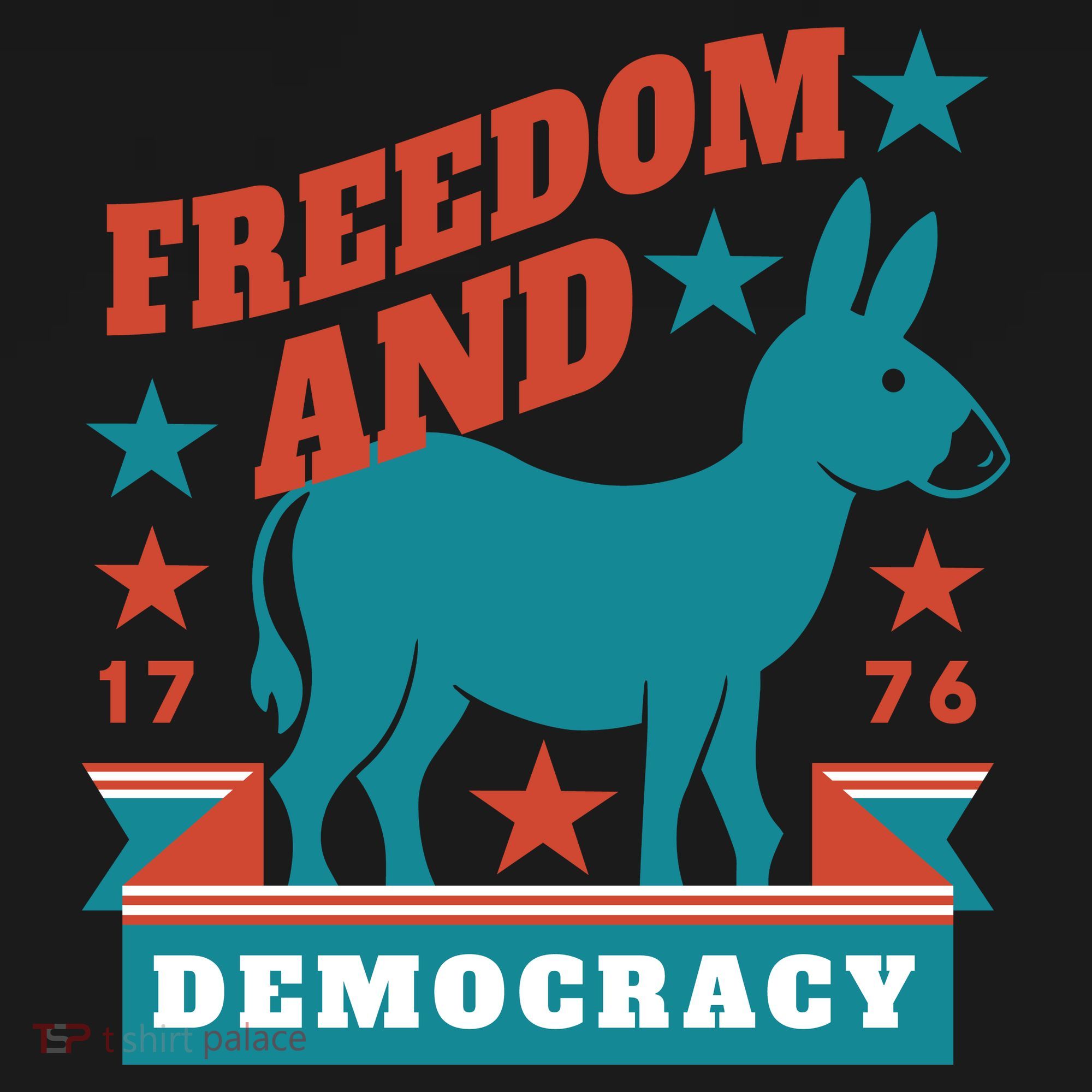 Freedom And Democracy Political Democrat Coaster