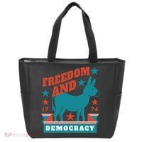Freedom And Democracy Political Democrat Tote Bag thumb 0