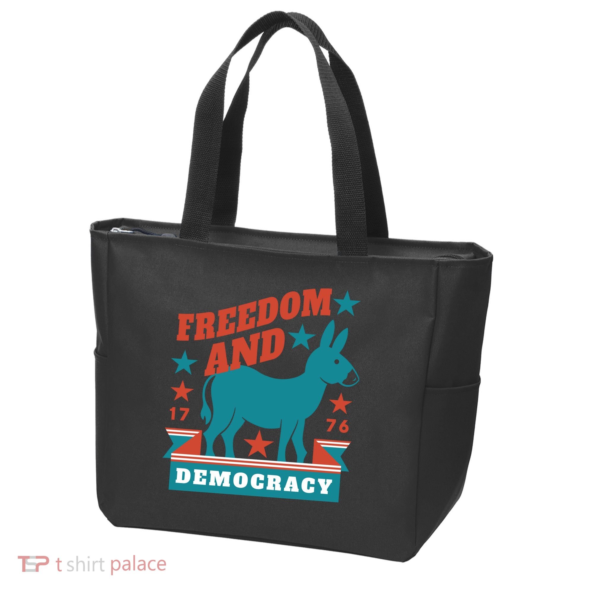 Freedom And Democracy Political Democrat Tote Bag