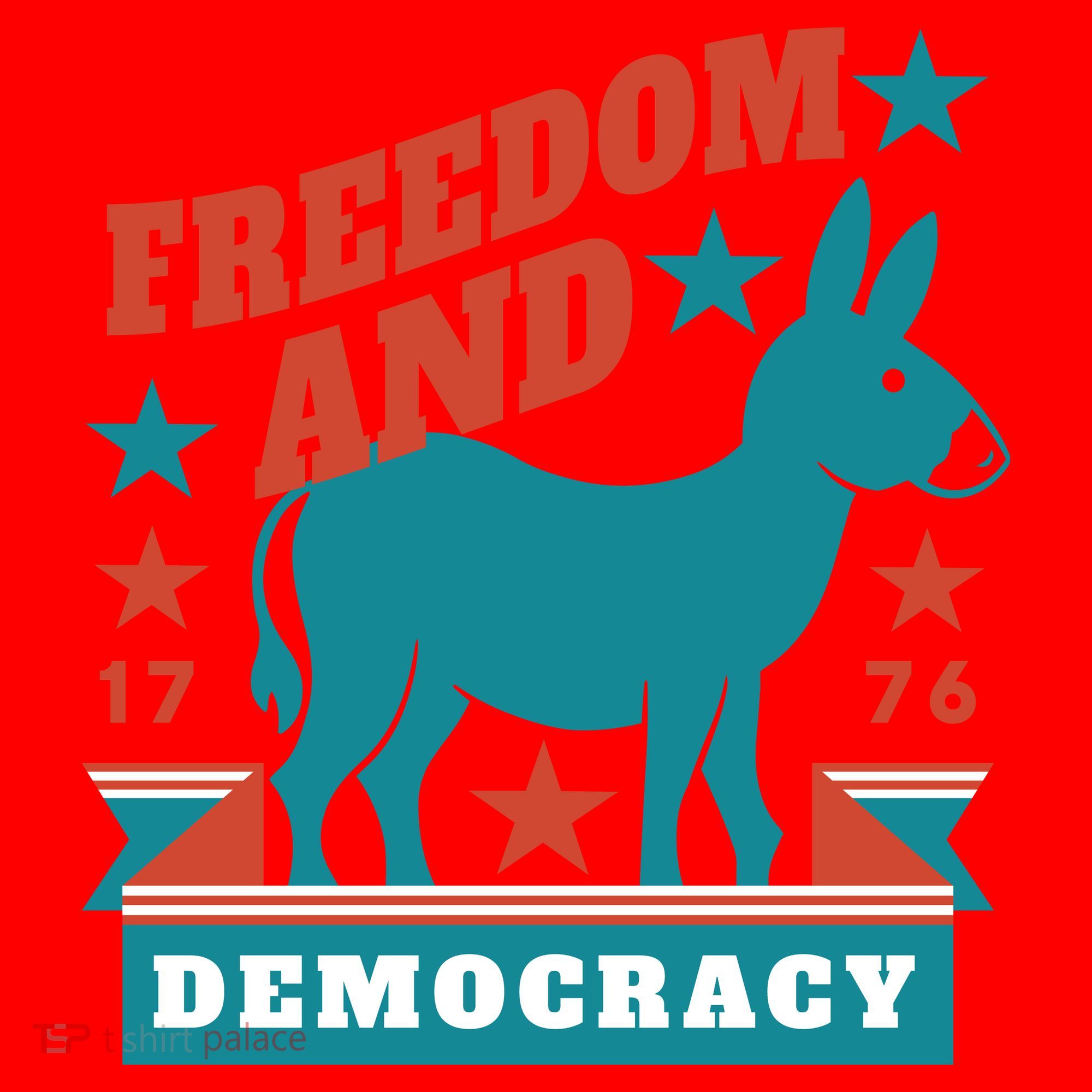 Freedom And Democracy Political Democrat Santa Hat