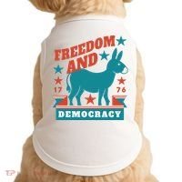Freedom And Democracy Political Democrat Doggie Tank thumb 0