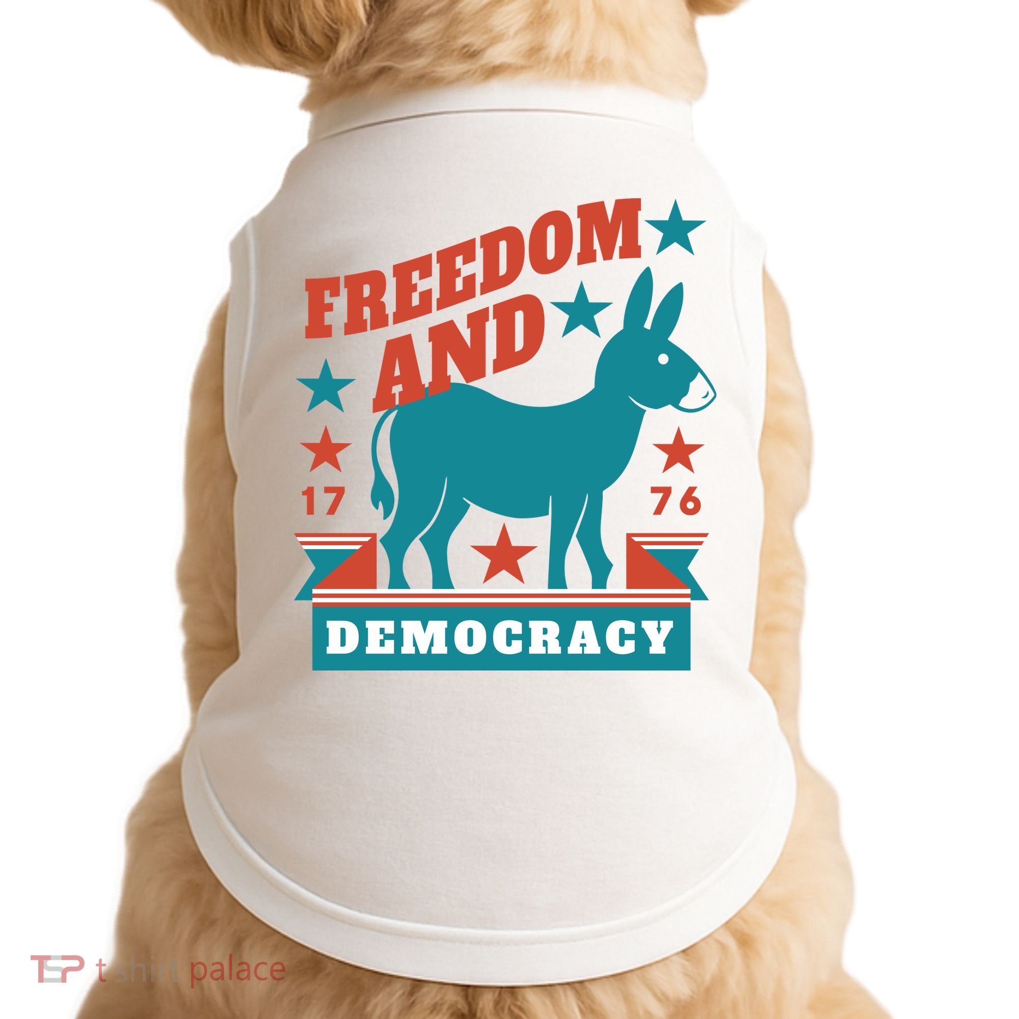 Freedom And Democracy Political Democrat Doggie Tank