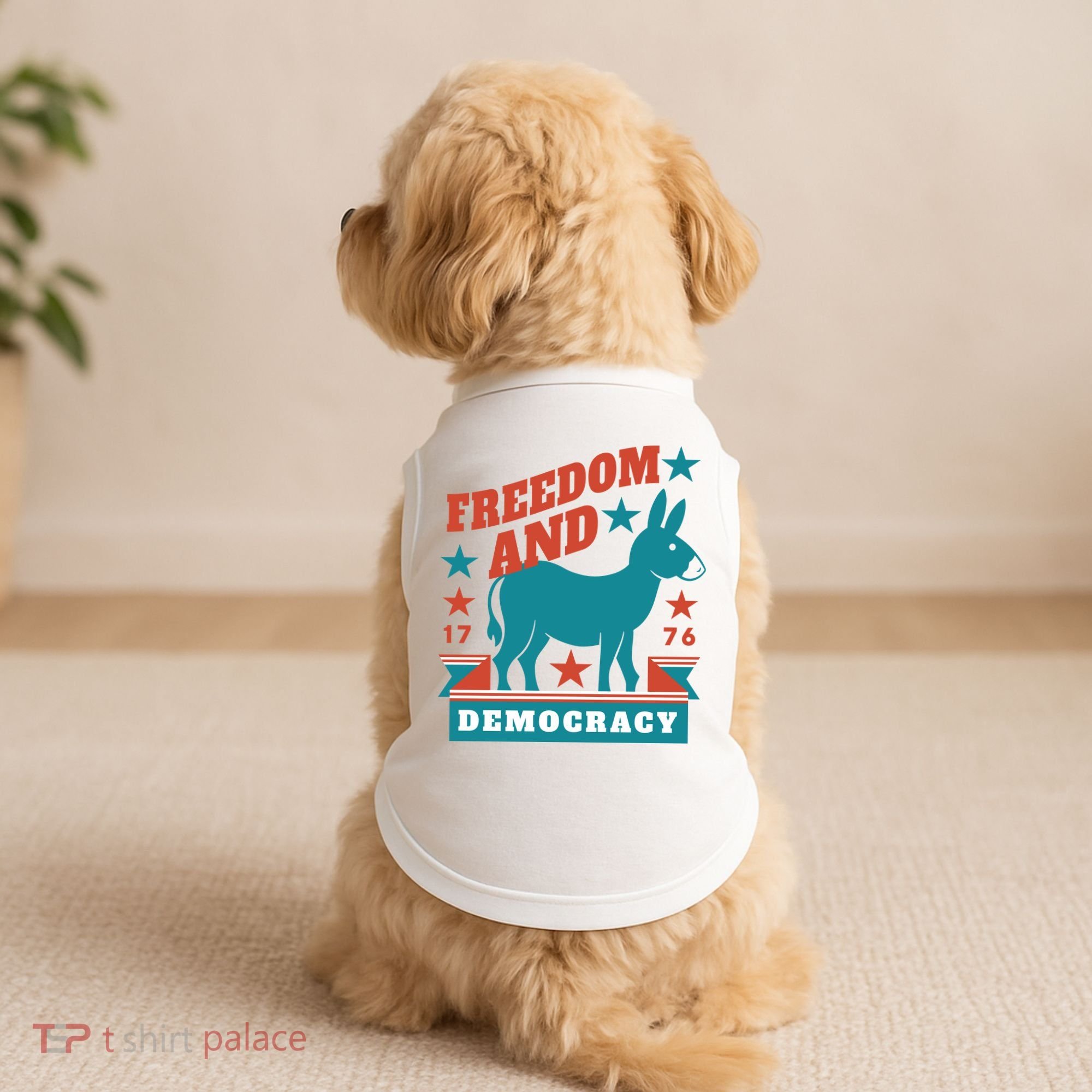 Freedom And Democracy Political Democrat Doggie Tank