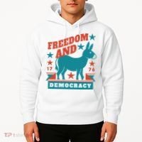Freedom And Democracy Political Democrat Hoodie thumb 2