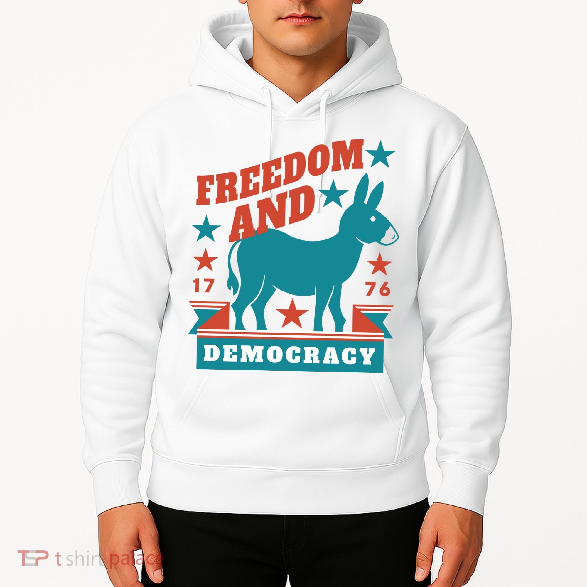 Freedom And Democracy Political Democrat Hoodie